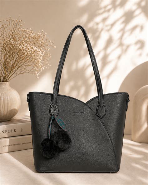 Bold Black Kim Korean Tote Bag