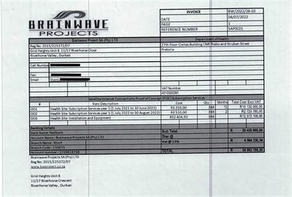 Bizarre invoice and political ties: Company scores 'irregular' R150m ...