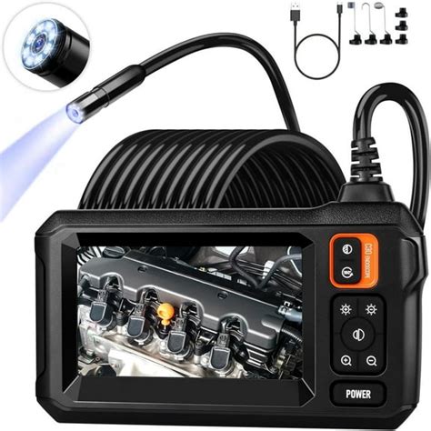Endoscope Camera with Light, Inspection Borescope Camera with 4.3" IPS ...