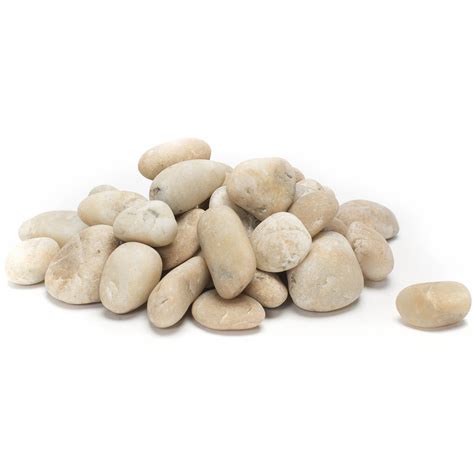 Rainforest Outdoor Decorative Natural Stone, River Pebbles, Yellow, 1 ...