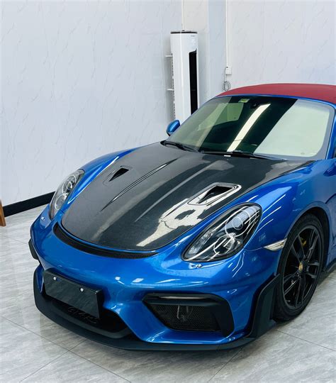 981 Cayman & Boxster Aftermarket Parts Dupont Tech Front Bumper & Trims PP/Dry Carbon – Carbon ...