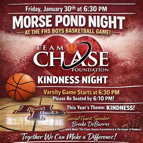 Clippers Basketball Team Chase Kindness Night!, Falmouth High School ...