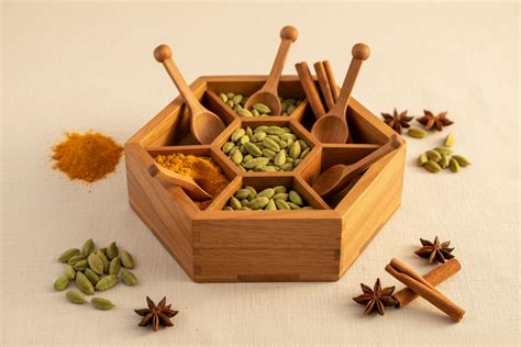 Hexagon Wooden Spice Box Return Gifts at TheReturnGifts.com: Stylish S ...