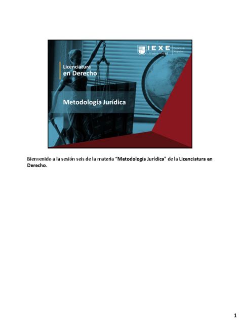 Sesión 6: Protocolo de Investigación en Metodología Jurídica - Studocu