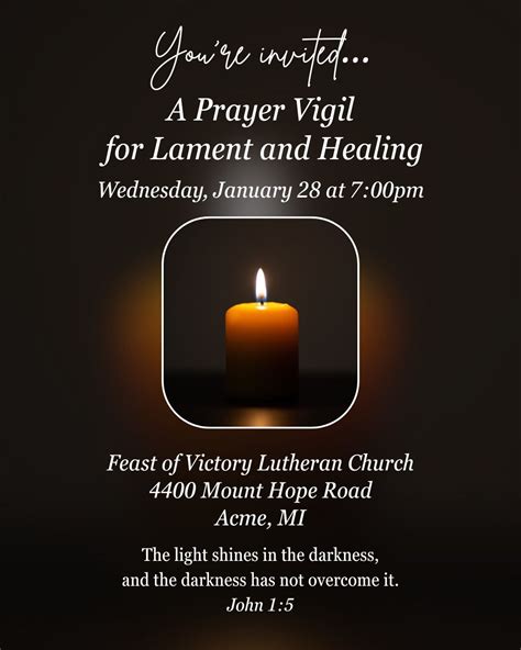 A Prayer Vigil for Lament and Healing, PO Box 298, 4400 Mt Hope Rd ...
