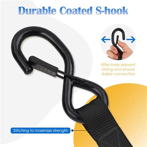 Ratchet Straps, 1.5 inch x 15 ft(4 Pack) Heavy Duty Tie Down Straps, Ratchet Tie Down Straps ...