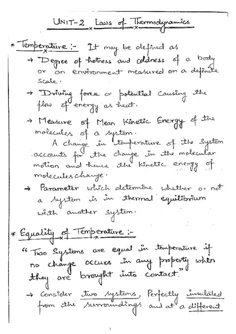FOM - Unit 2: Understanding Temperature and Thermodynamic Laws - Studocu