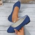 Bkhluea Women Ballet Flats Slip On Shoes Suede Comfortable For Work ...