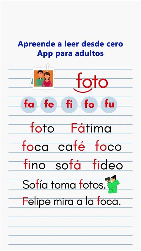 📱 Aprende a leer y escribir desde cero! [Video] | Lecturas básicas ...