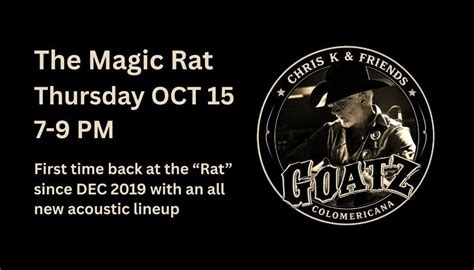 Chris Ks GOATZ! at the Magic Rat, Magic Rat Live Music, Fort Collins ...