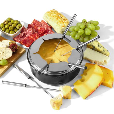 Raclette Grill Swissmar Raclette & Fondue Porcelain Plates - Set Of 4 ...