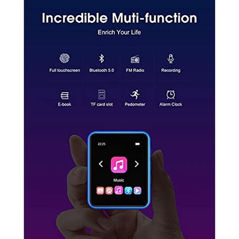 MP3 Player | JOLIKE Portable HiFi Lossless Sound Music Player with Blu ...