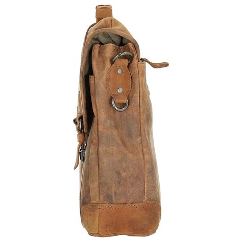 'Harold's Antique Briefcase 40 cm made of Cowhide in Natural' – Markenkoffer