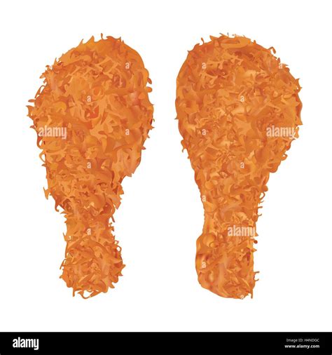 Golden fried food in Stock Vector Images - Alamy
