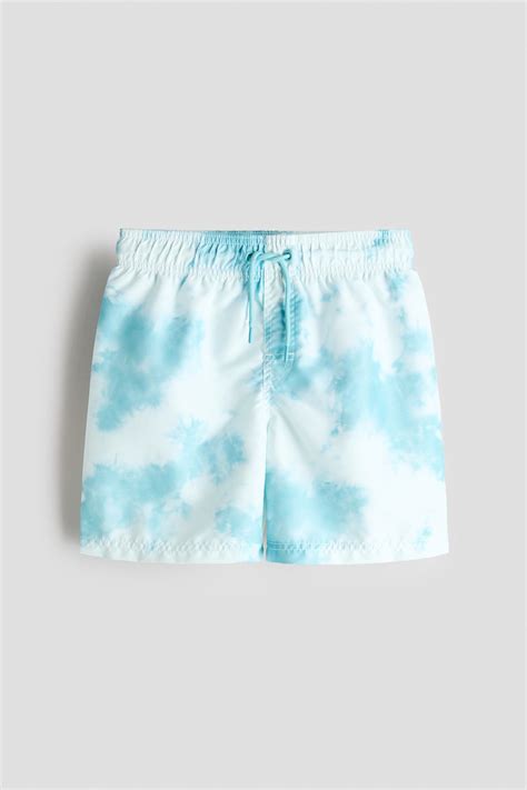 Swim shorts - Turquoise/Tie-dye - Kids | H&M IN