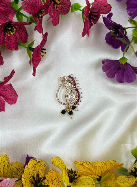 Kristen Moissanite Nose Ring – Kaushalya Art Jewellery