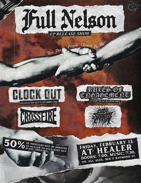 FULL NELSON RELEASE SHOW + BENEFIT FOR HEALER, Healer, Indianapolis, 13 ...