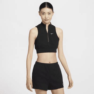 Nike Sportswear Chill Terry Women's Slim Cropped 1/2-Zip French Terry ...