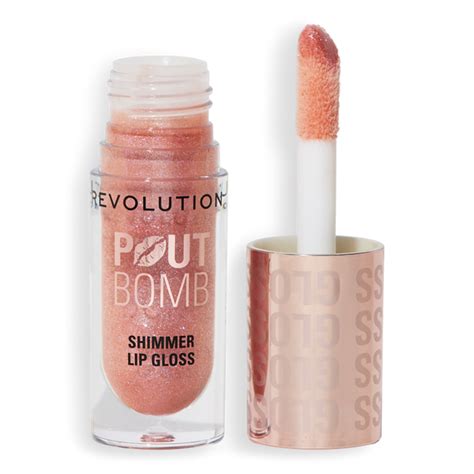 Revolution Beauty - Glimmer Nude Pout Bomb Shimmer Gloss | Ulta Beauty