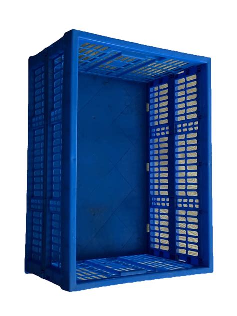 Collapsible Folding Basket Milk Crate Cart with Retractable Handle