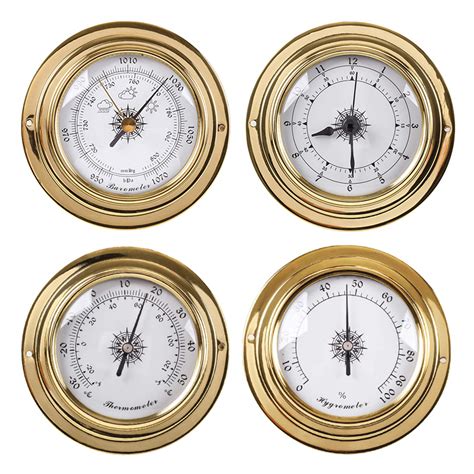Fischer Barometer Pascal Fischer Pascal Barometer - Brass & Mahogany ...