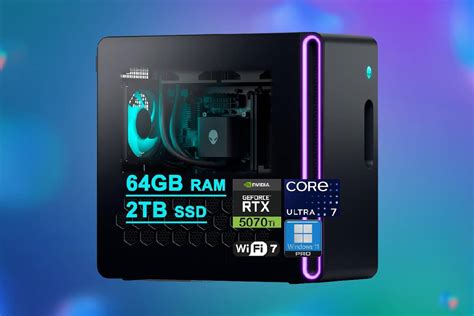 Alienware gaming PC with RTX 5070 Ti, Core Ultra 7 265F CPU, and a ...