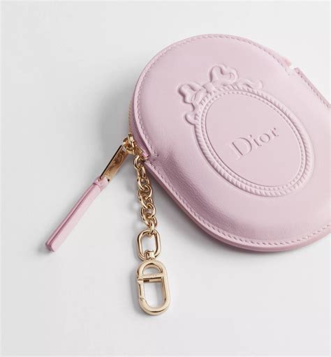Dior Salon Key Case Songe Pink Dior Médaillon Debossed Calfskin | DIOR