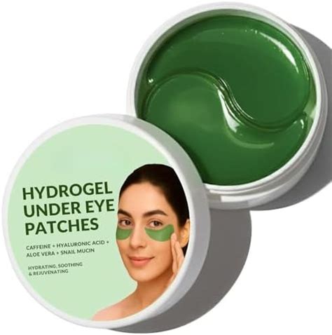 Hydrogel Under Eye Patches with Caffeine, Hyaluronic Acid, Aloe Vera ...