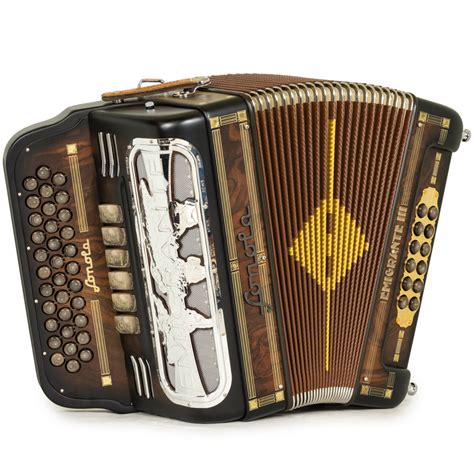 Sonola Emigrante III Acordeón 6 Registros Fa-Mi Madera Oscura Mate con ...
