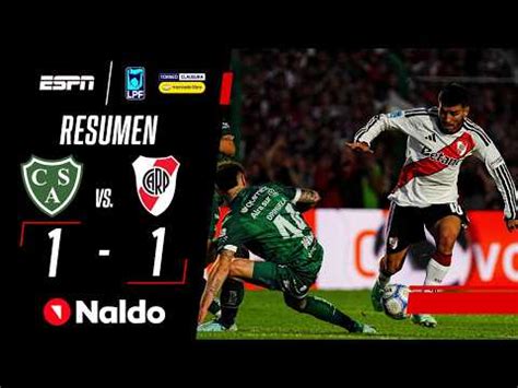 Por el clausura, River vs. Sarmiento (1-1): video, resumen y goles ...