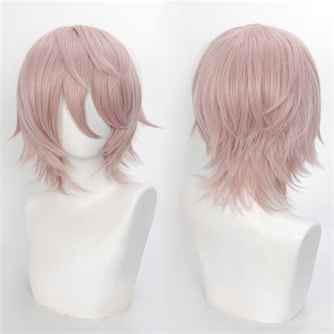 Short Wavy Bob Synthetic Wig with Air Bangs Heat Resistance Shoulder ...