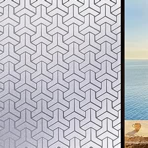 Buy ELORAA Frosted Arrow Pettern GlassFilm Window Film Window Sticker ...