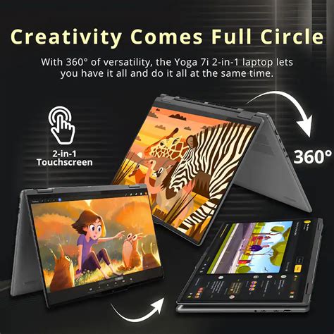 Lenovo Yoga 7i 2 in 1 16" 2K Touchscreen Laptop,Intel Ultra 7 155U,16GB ...