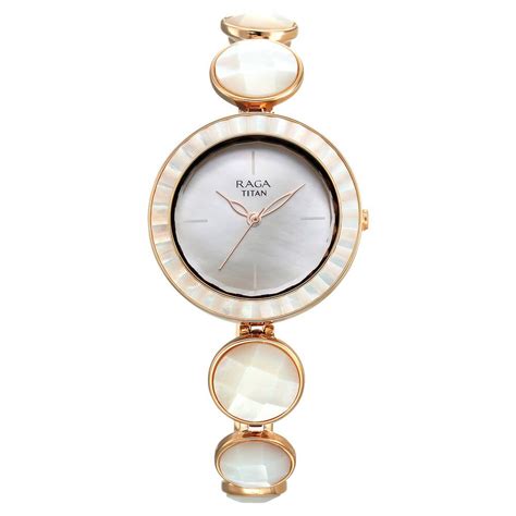 Buy Online Titan Raga Power Pearls Quartz Analog Mother Of Pearl Dial ...