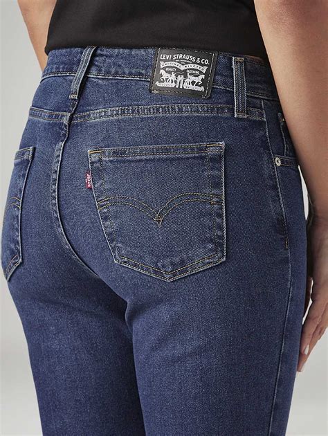 Women's 725 Dark Blue Bootcut Fit High Rise Tinted Jeans – Levis India ...