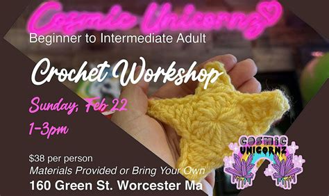 Cosmic Crochet ! Beginner to Intermediate Adult Crochet Class, Cosmic ...