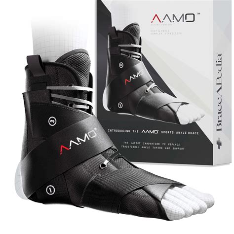 Braceapedia AAMO Sport Lace Up Ankle Brace for Women and Men, Ankle Support, Foot Brace, For ...