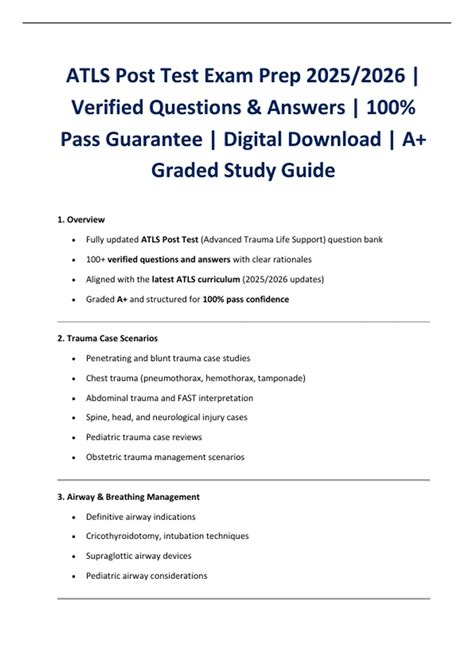 ATI Nursing + ATLS Exam Prep Bundle (2025–2026) | Notes, Practice Exams ...