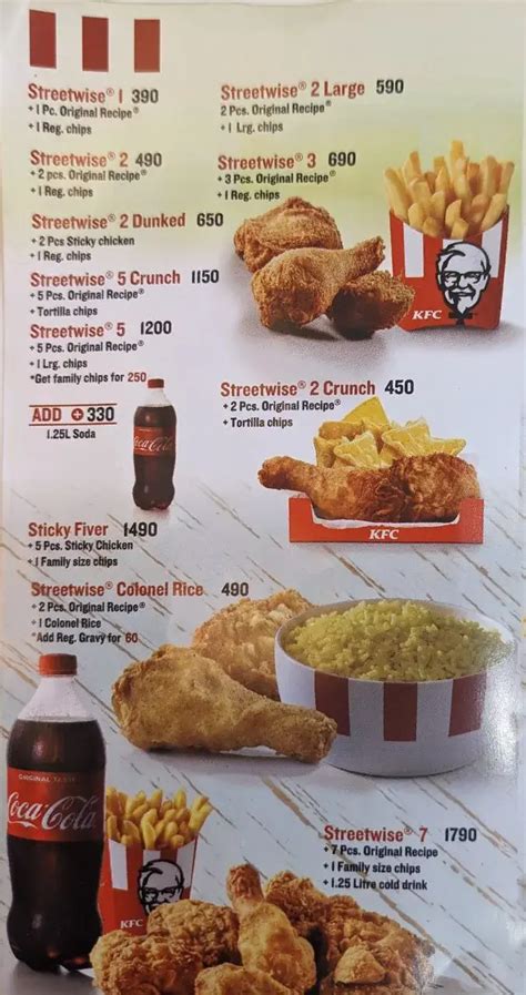 The New KFC Menu Prices (Updated for 2026 — Moneyspace