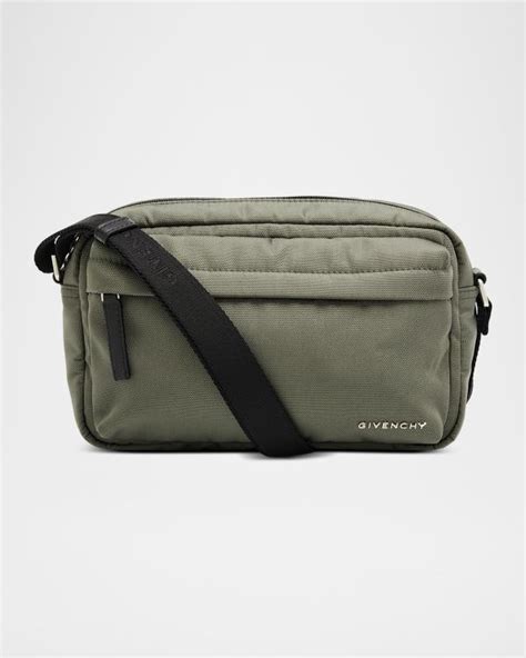 Givenchy Men's Essential U Nylon Crossbody Bag | Neiman Marcus
