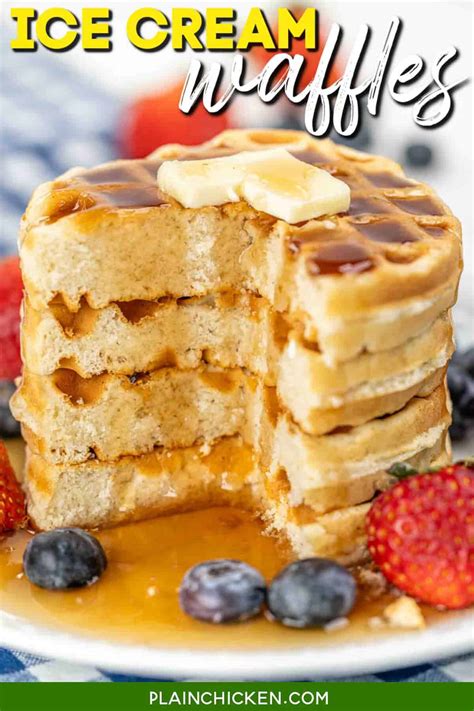 Ice Cream Waffles - Plain Chicken