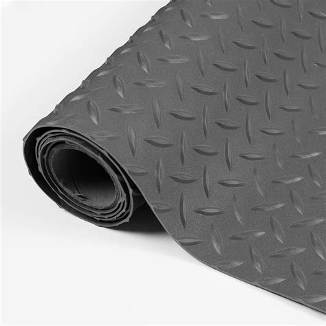 7.5x17 ft Garage Floor Mat Anti-slip PVC Rubber Flooring Roll Floor ...