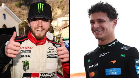 Lando Norris och Oliver Solberg driftar på is i Sverige