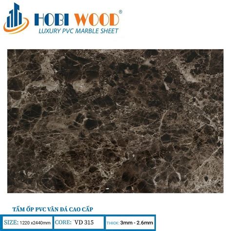 Hobi Wood VD315 Stone-look PVC Wall Panel | Thien Ha Floor