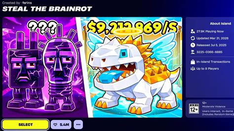 Steal The Brainrot Fortnite Codes (April 2026) - Gamer Tweak