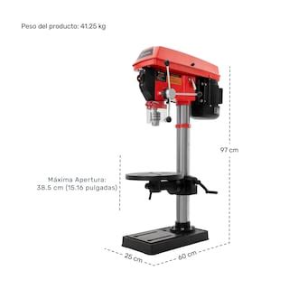 Taladro de Banco 3/4 Industrial Columna Prensa Piso 750w 1HP Gutstark ...