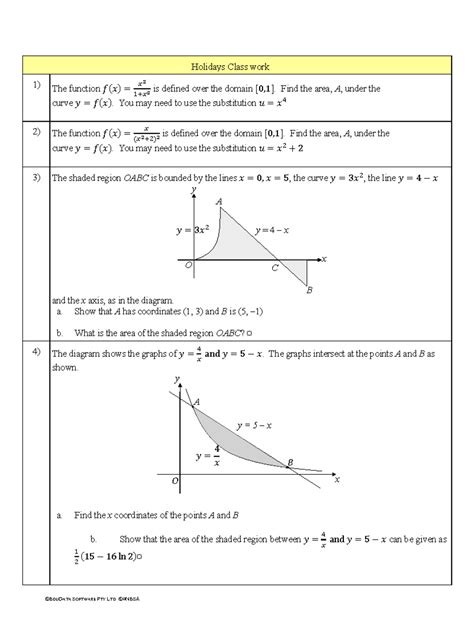 Volume Questions - Practice for Math 𝑥3 - Studocu