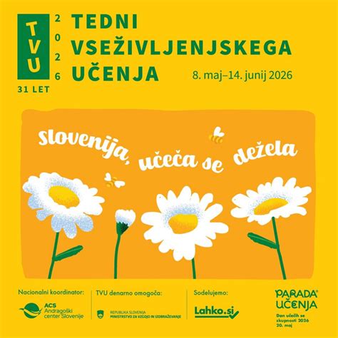 31st Lifelong Learning Weeks in Slovenia Shine Like the Sun | Andragoški center Republike Slovenije