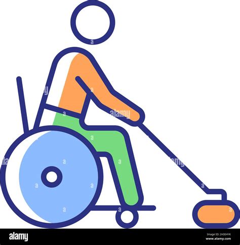 Social wheelchair icon outline Stock Vector Images - Alamy