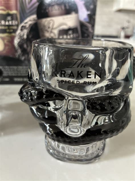Kraken Rum 2025 Limited Ed Skull Glasses Set of 2 Collectibles